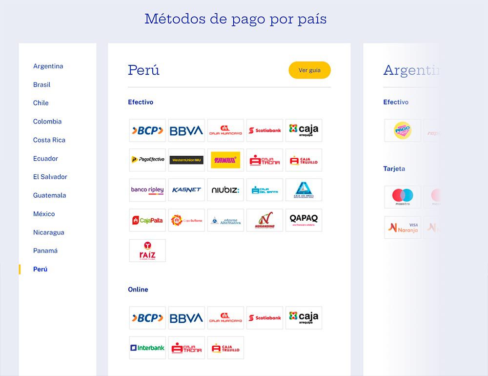 Guía rápida para añadir y verificar un medio de abono