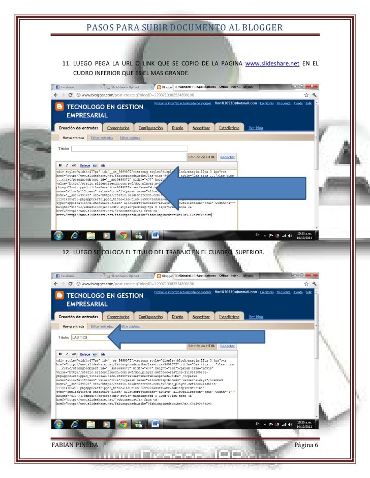 Subir documentos timerbet